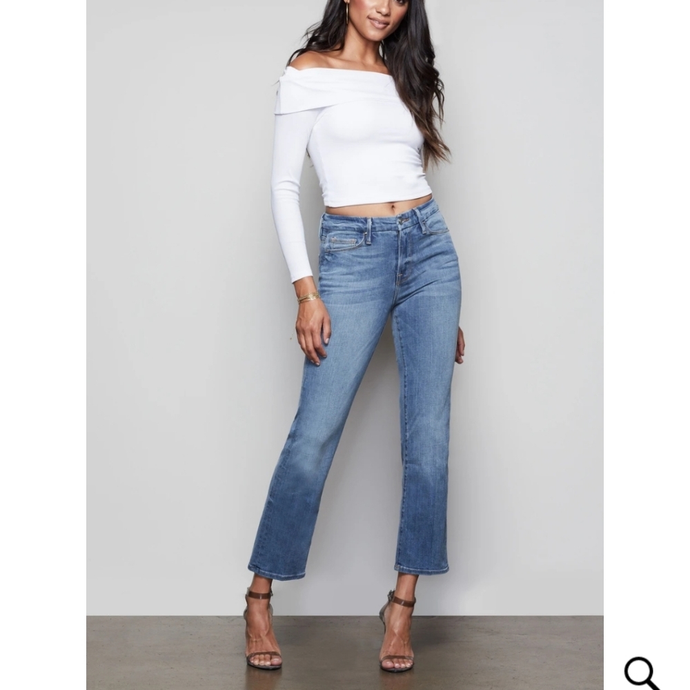 Good American Good Straight High Rise Jeans